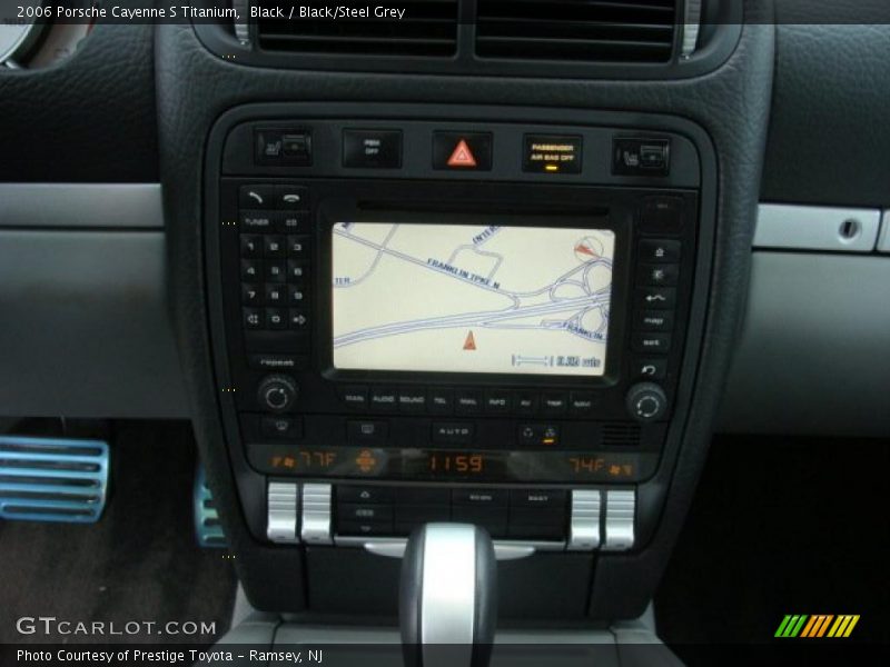Black / Black/Steel Grey 2006 Porsche Cayenne S Titanium