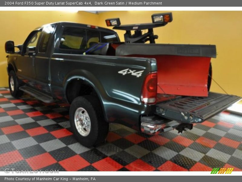 Dark Green Satin / Medium Parchment 2004 Ford F350 Super Duty Lariat SuperCab 4x4