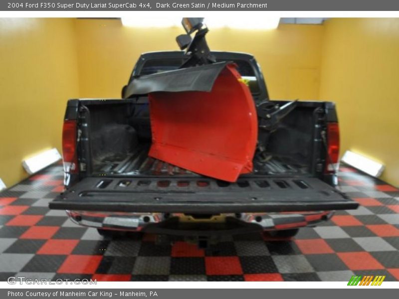 Dark Green Satin / Medium Parchment 2004 Ford F350 Super Duty Lariat SuperCab 4x4