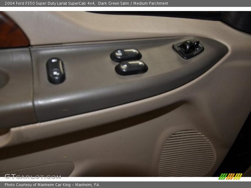 Dark Green Satin / Medium Parchment 2004 Ford F350 Super Duty Lariat SuperCab 4x4