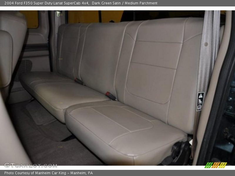 Dark Green Satin / Medium Parchment 2004 Ford F350 Super Duty Lariat SuperCab 4x4