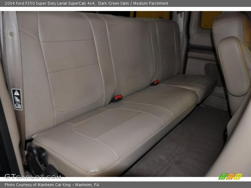Dark Green Satin / Medium Parchment 2004 Ford F350 Super Duty Lariat SuperCab 4x4