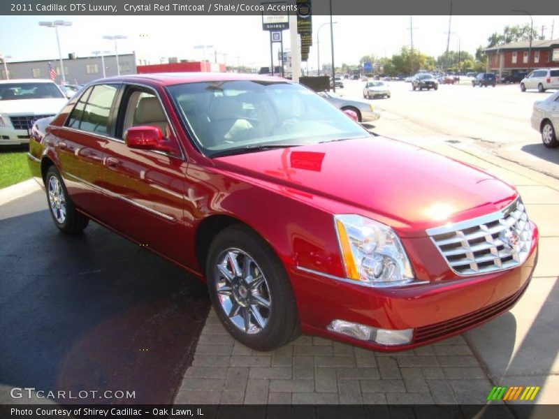 Crystal Red Tintcoat / Shale/Cocoa Accents 2011 Cadillac DTS Luxury