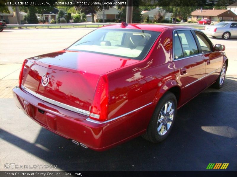 Crystal Red Tintcoat / Shale/Cocoa Accents 2011 Cadillac DTS Luxury