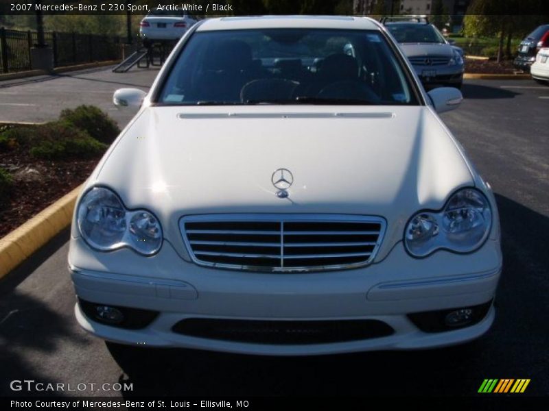 Arctic White / Black 2007 Mercedes-Benz C 230 Sport