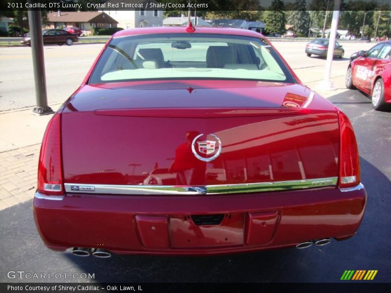 Crystal Red Tintcoat / Shale/Cocoa Accents 2011 Cadillac DTS Luxury