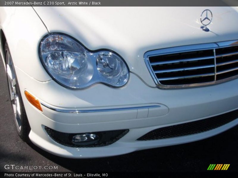 Arctic White / Black 2007 Mercedes-Benz C 230 Sport