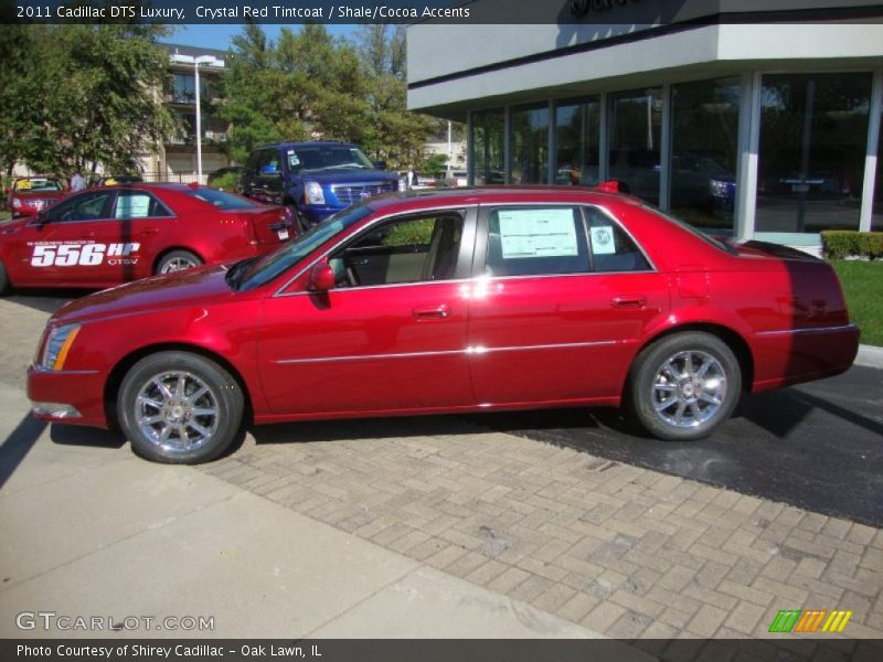 Crystal Red Tintcoat / Shale/Cocoa Accents 2011 Cadillac DTS Luxury