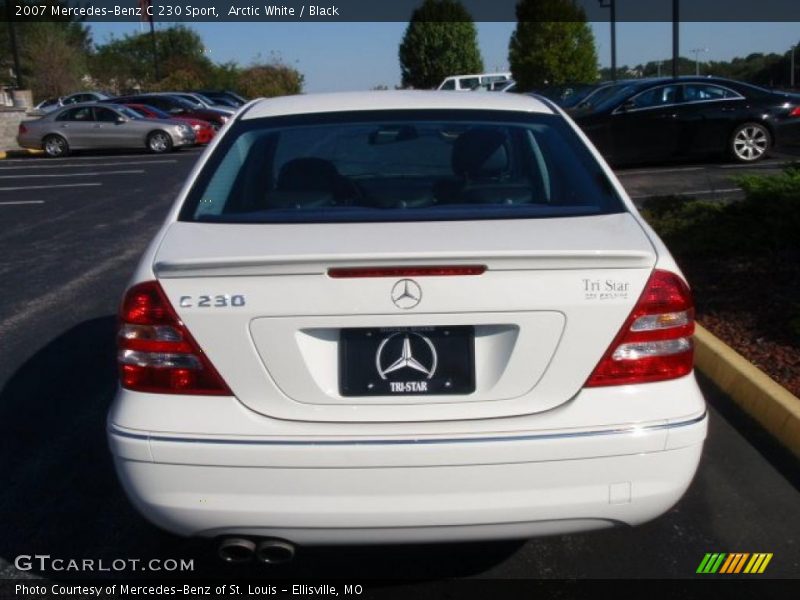 Arctic White / Black 2007 Mercedes-Benz C 230 Sport