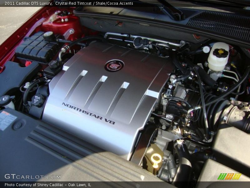Crystal Red Tintcoat / Shale/Cocoa Accents 2011 Cadillac DTS Luxury