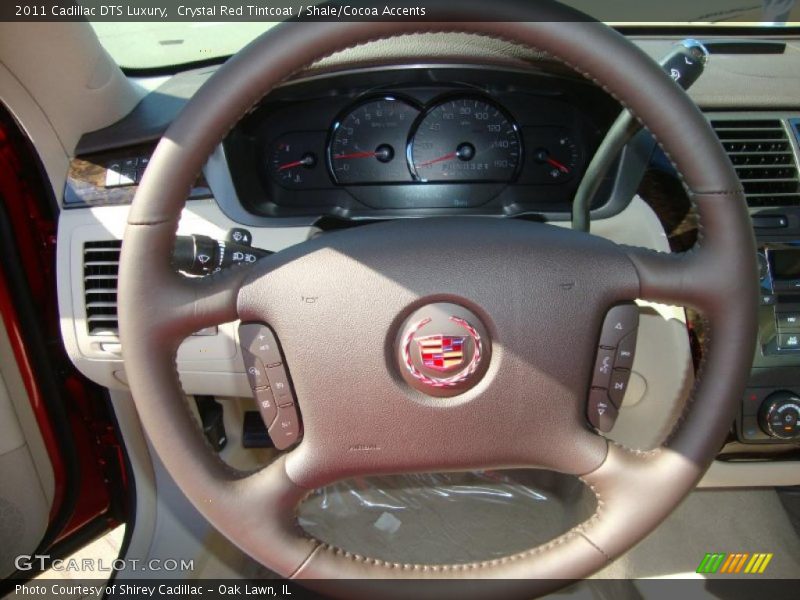 Crystal Red Tintcoat / Shale/Cocoa Accents 2011 Cadillac DTS Luxury