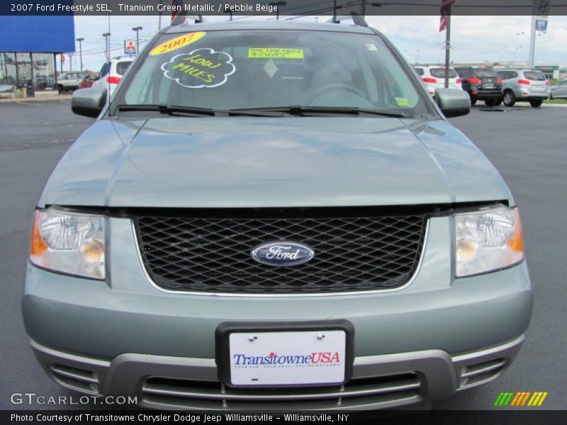 Titanium Green Metallic / Pebble Beige 2007 Ford Freestyle SEL