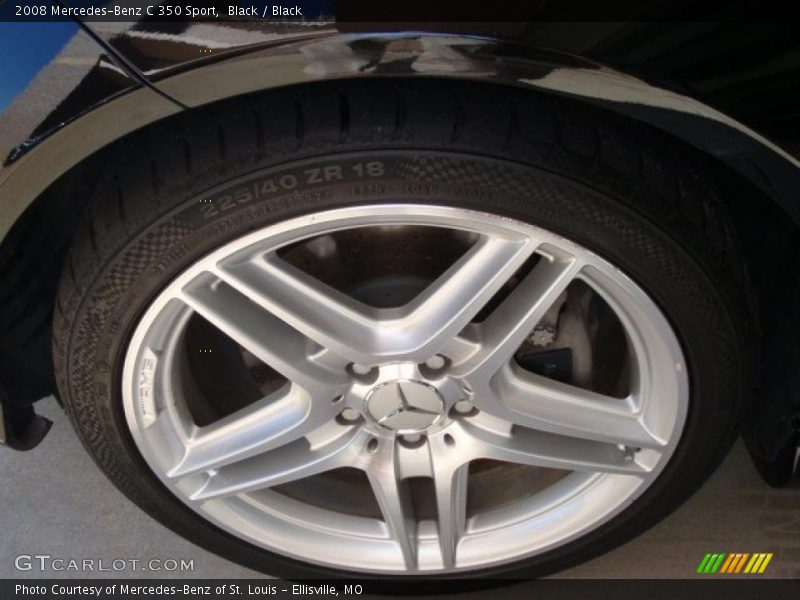 Black / Black 2008 Mercedes-Benz C 350 Sport