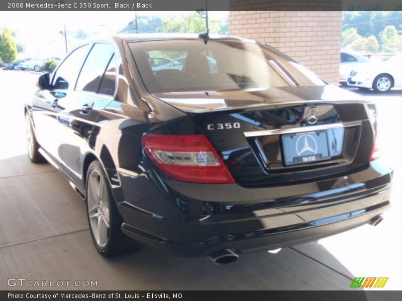 Black / Black 2008 Mercedes-Benz C 350 Sport