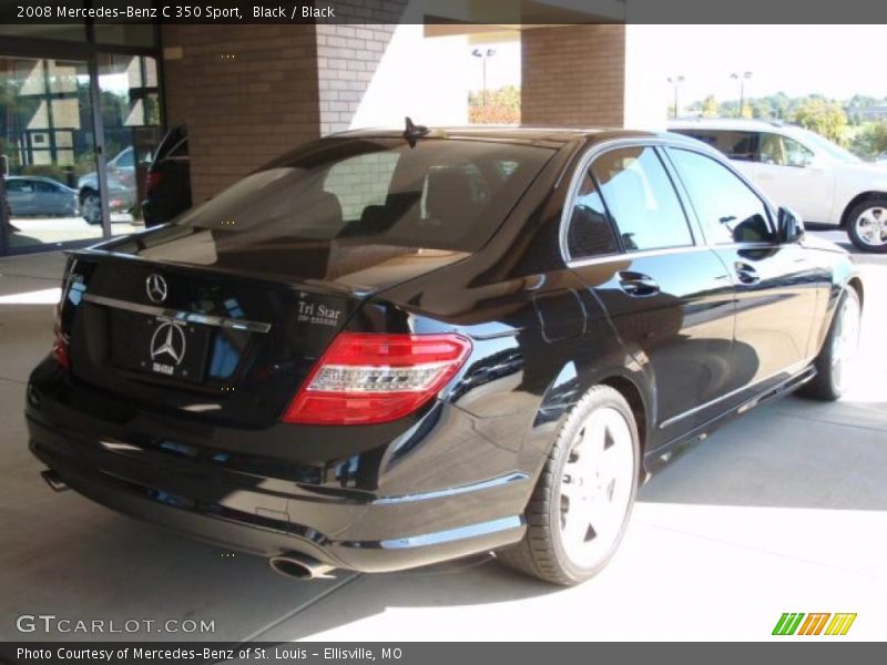 Black / Black 2008 Mercedes-Benz C 350 Sport