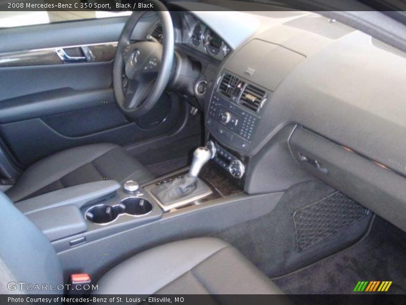 Black / Black 2008 Mercedes-Benz C 350 Sport