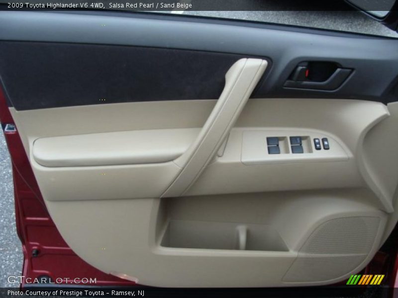 Salsa Red Pearl / Sand Beige 2009 Toyota Highlander V6 4WD