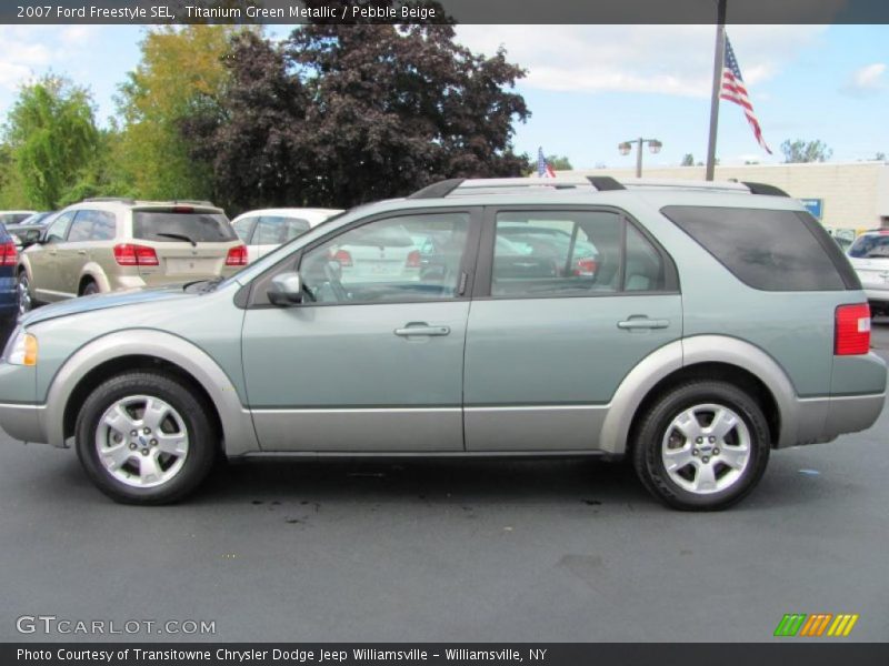Titanium Green Metallic / Pebble Beige 2007 Ford Freestyle SEL