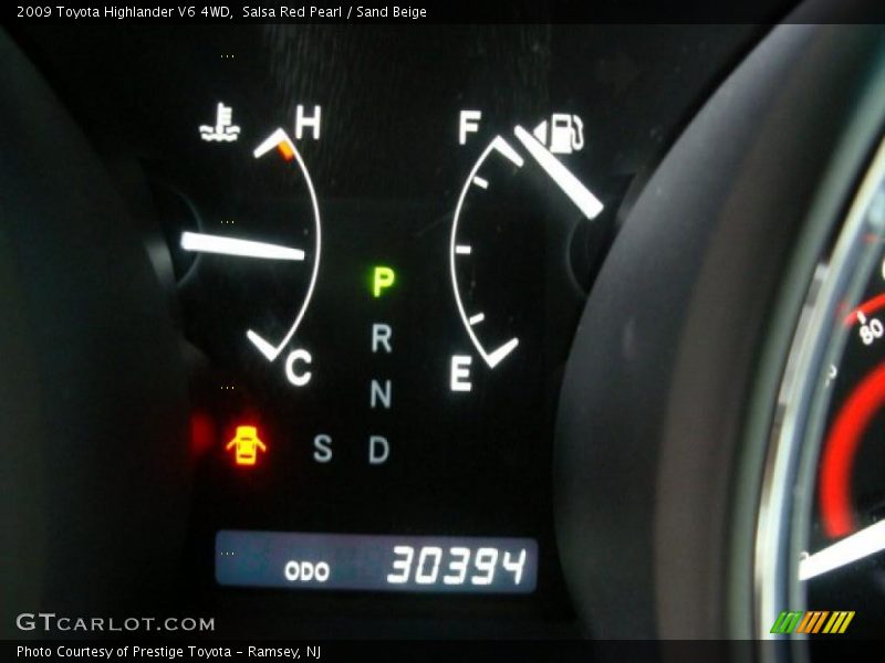 Salsa Red Pearl / Sand Beige 2009 Toyota Highlander V6 4WD