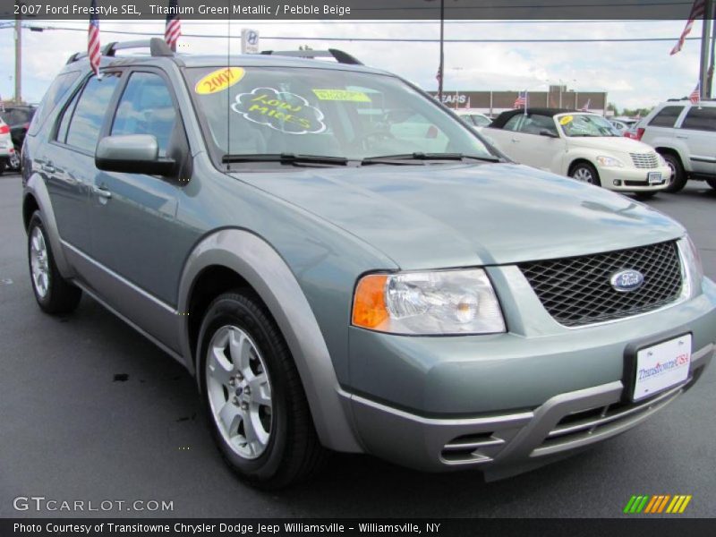 Titanium Green Metallic / Pebble Beige 2007 Ford Freestyle SEL