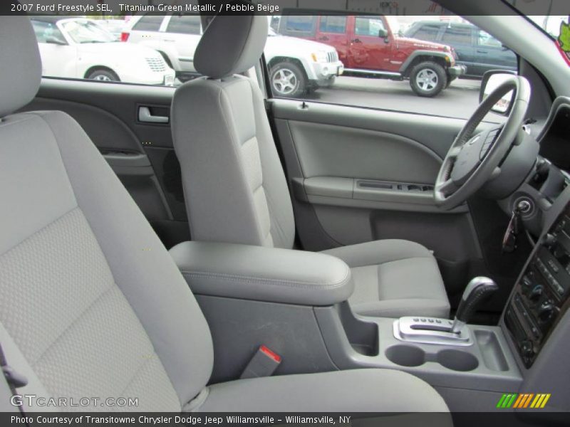 Titanium Green Metallic / Pebble Beige 2007 Ford Freestyle SEL
