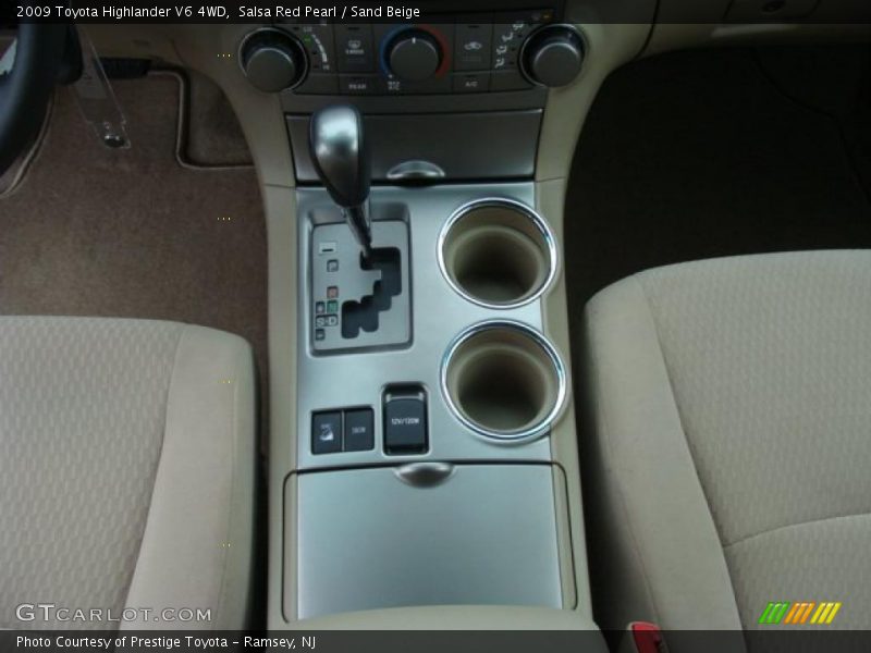 Salsa Red Pearl / Sand Beige 2009 Toyota Highlander V6 4WD