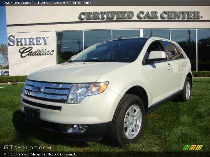 Light Sage Metallic / Charcoal Black 2007 Ford Edge SEL