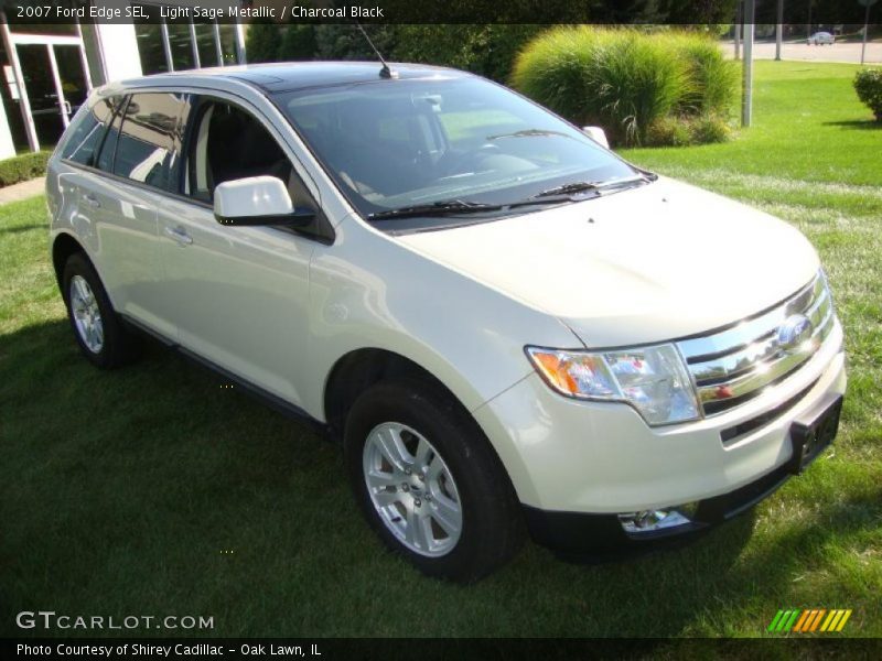 Light Sage Metallic / Charcoal Black 2007 Ford Edge SEL