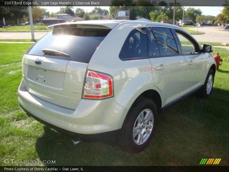Light Sage Metallic / Charcoal Black 2007 Ford Edge SEL