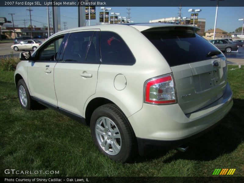 Light Sage Metallic / Charcoal Black 2007 Ford Edge SEL