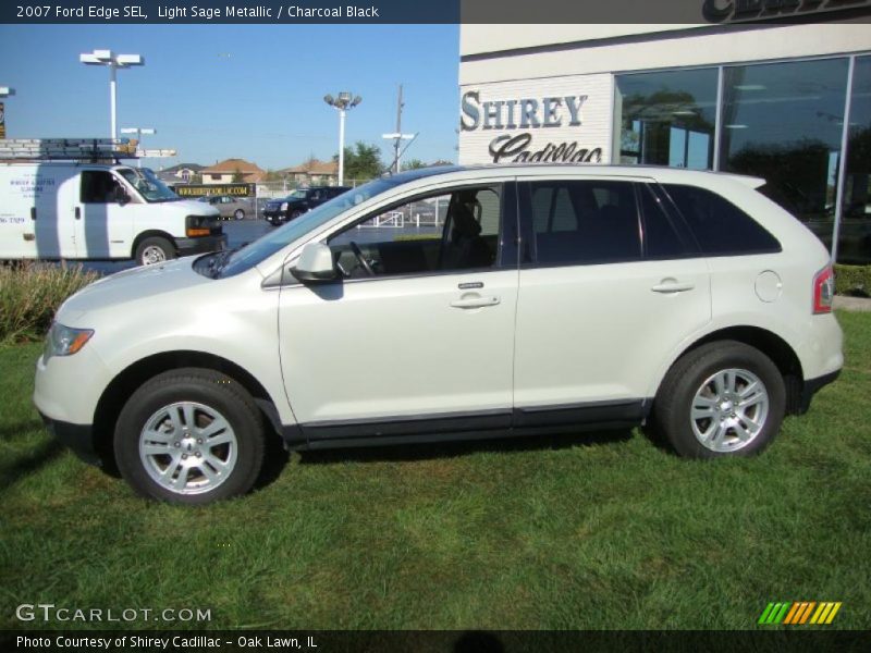 Light Sage Metallic / Charcoal Black 2007 Ford Edge SEL