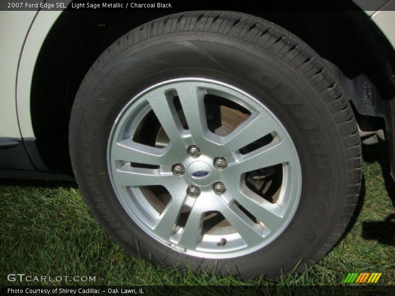 Light Sage Metallic / Charcoal Black 2007 Ford Edge SEL