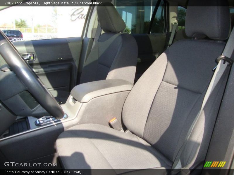 Light Sage Metallic / Charcoal Black 2007 Ford Edge SEL