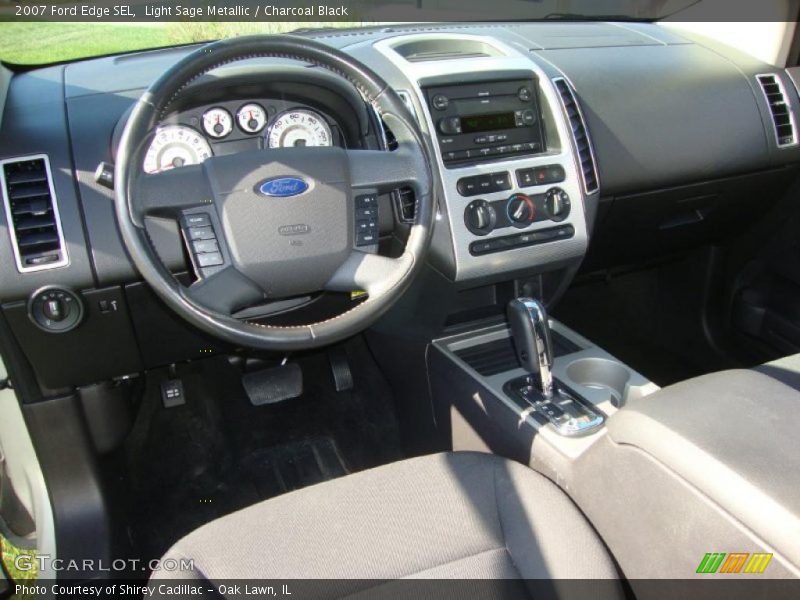 Light Sage Metallic / Charcoal Black 2007 Ford Edge SEL