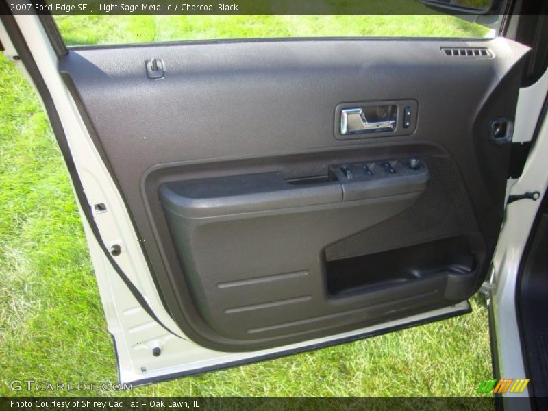 Light Sage Metallic / Charcoal Black 2007 Ford Edge SEL