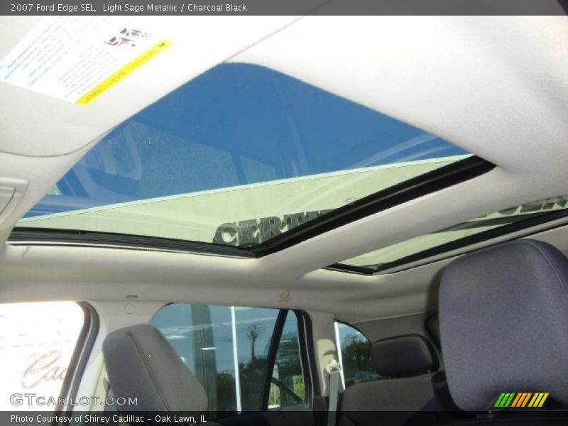 Light Sage Metallic / Charcoal Black 2007 Ford Edge SEL