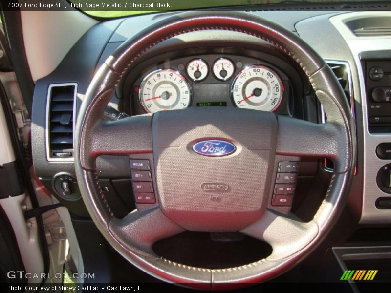 Light Sage Metallic / Charcoal Black 2007 Ford Edge SEL