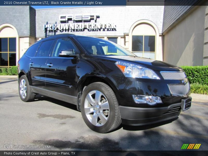 Black Granite Metallic / Light Gray 2010 Chevrolet Traverse LTZ