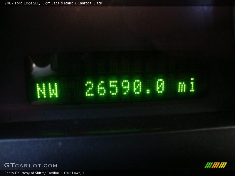 Light Sage Metallic / Charcoal Black 2007 Ford Edge SEL
