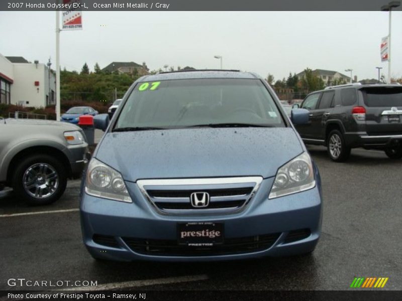 Ocean Mist Metallic / Gray 2007 Honda Odyssey EX-L