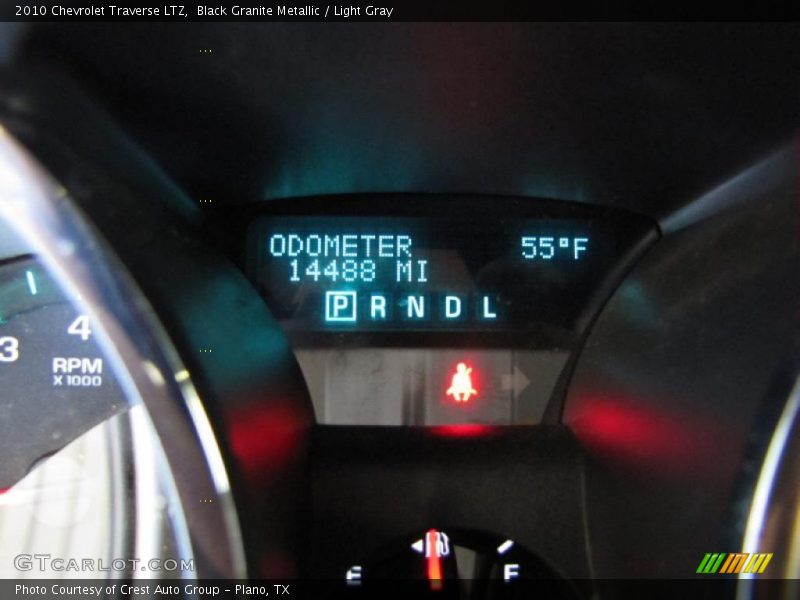 Black Granite Metallic / Light Gray 2010 Chevrolet Traverse LTZ