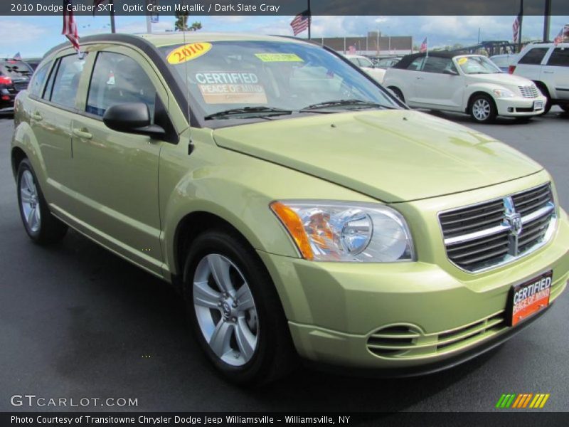 Optic Green Metallic / Dark Slate Gray 2010 Dodge Caliber SXT