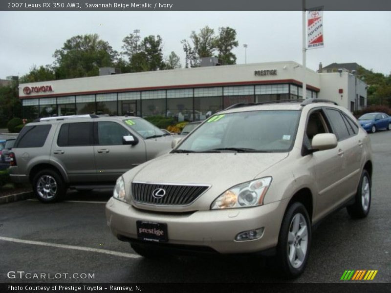 Savannah Beige Metallic / Ivory 2007 Lexus RX 350 AWD