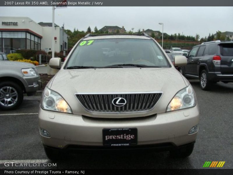 Savannah Beige Metallic / Ivory 2007 Lexus RX 350 AWD