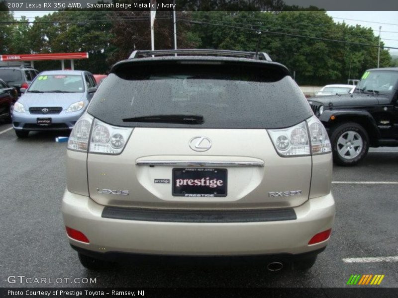 Savannah Beige Metallic / Ivory 2007 Lexus RX 350 AWD