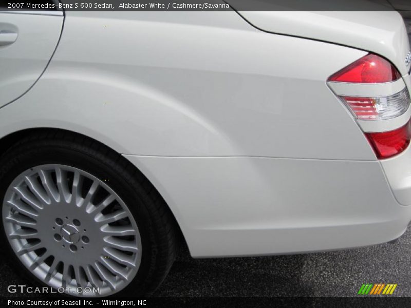 Alabaster White / Cashmere/Savanna 2007 Mercedes-Benz S 600 Sedan