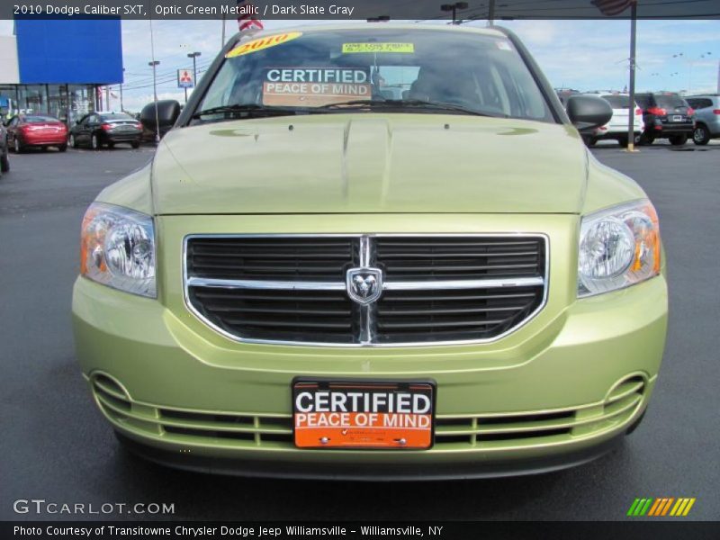 Optic Green Metallic / Dark Slate Gray 2010 Dodge Caliber SXT