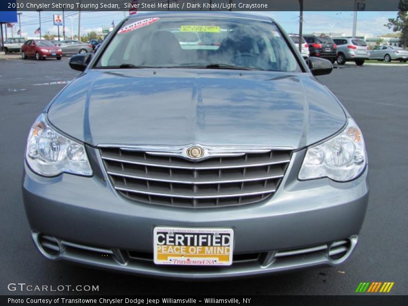 Silver Steel Metallic / Dark Khaki/Light Graystone 2010 Chrysler Sebring Touring Sedan