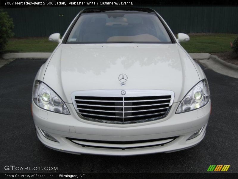 Alabaster White / Cashmere/Savanna 2007 Mercedes-Benz S 600 Sedan