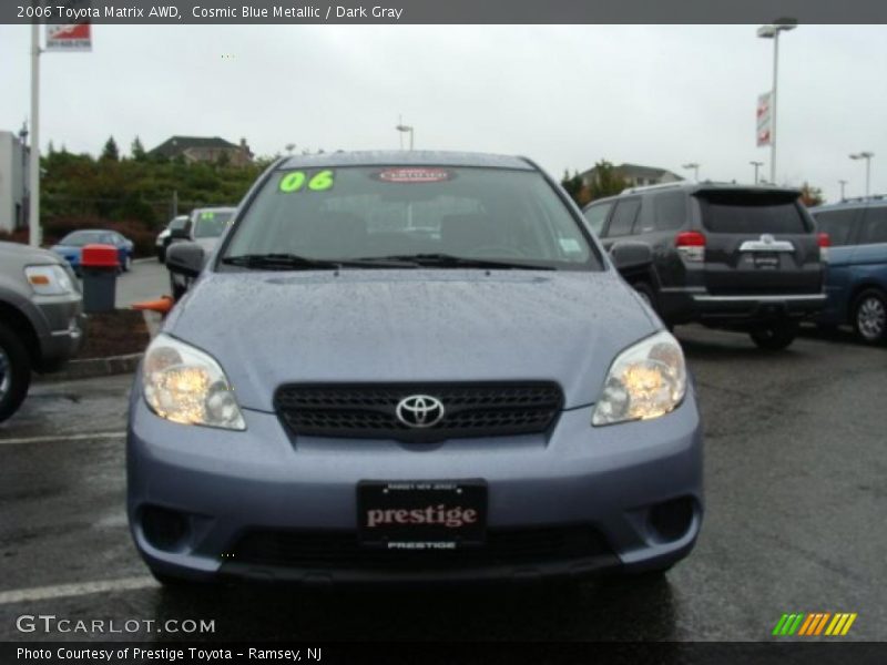 Cosmic Blue Metallic / Dark Gray 2006 Toyota Matrix AWD